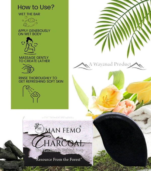 All In One Pack Of 4 Bathing Soap Bar - 80gm*4 | Charcoal|Manjistha|Goat Milk|Donkey Milk