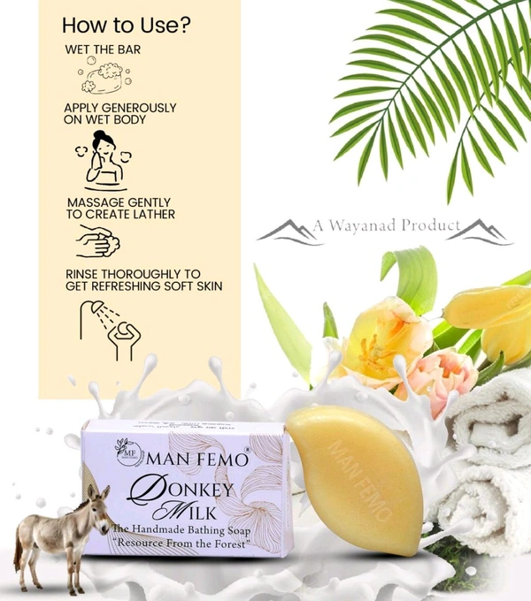 All In One Pack Of 4 Bathing Soap Bar - 80gm*4 | Charcoal|Manjistha|Goat Milk|Donkey Milk