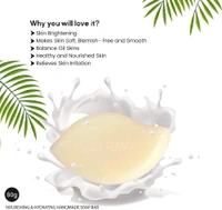 MAN FEMO Goat Milk Anti-Aging Soap | Skin Brightening, Exfoliation, Tan Removal Infused With Goat Milk | Sulfate & Paraben Free Bathing Soap Bar - 80gm*2 (Pack of 2)