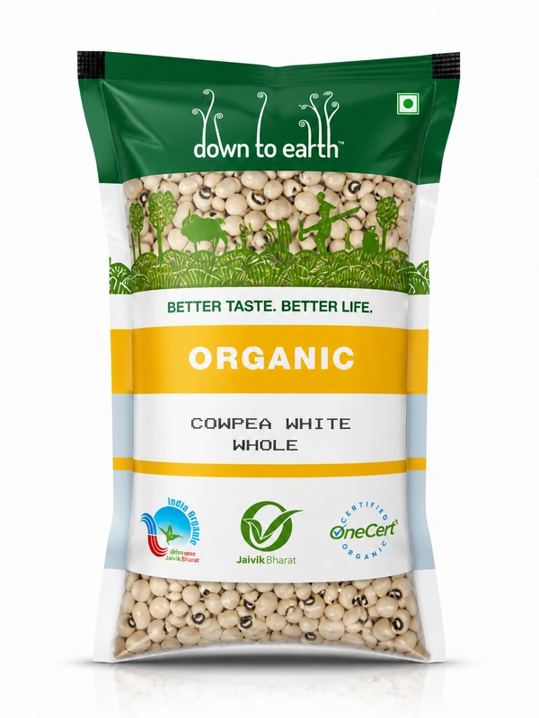 Down To Earth Organic Cowpea White Whole 500 g