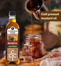 Conscious Food Mustard Oil Cold Pressed (1Ltr)