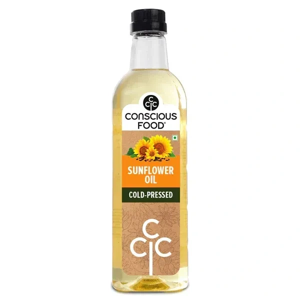 Conscious Food Sunflower Oil Cold Pressed (1Ltr)