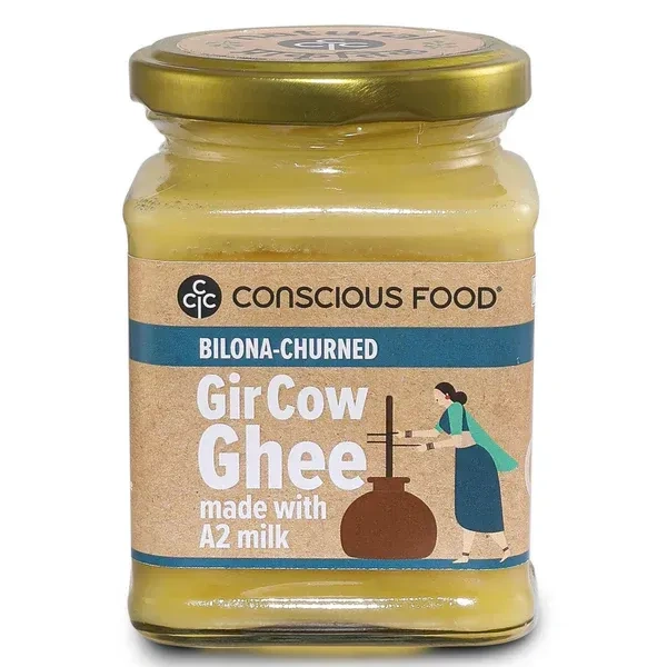 Conscious Food Organic Gir Cow Ghee (200g)