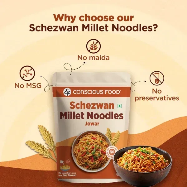 Conscious Food Schezwan Millet Noodles