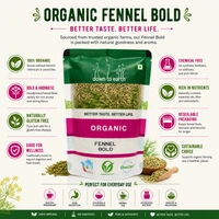 Down To Earth Organic Fennel Bold 250 g
