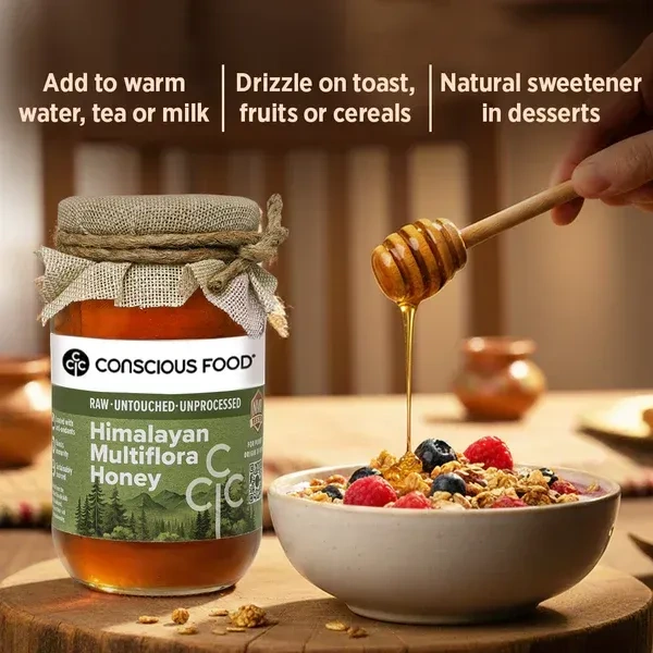 Conscious Food Himalayan Multi Flora Honey (500G)