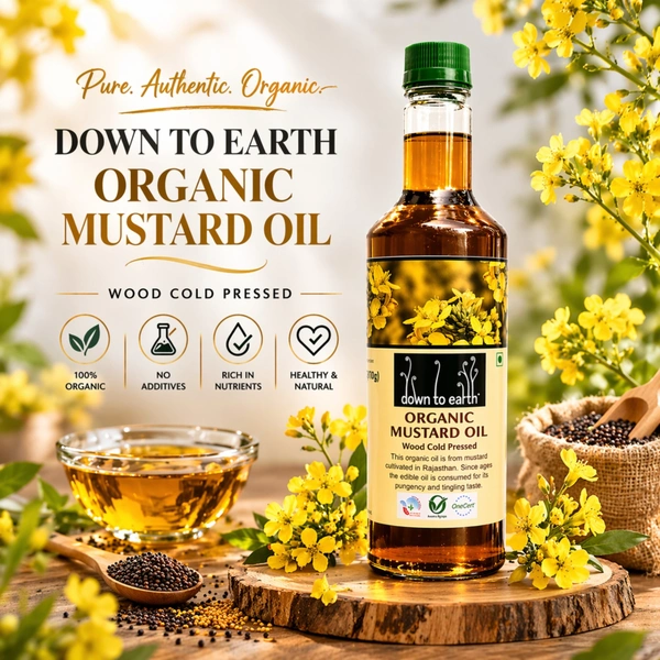 Down To Earth Organic Mustard Oil 1 L