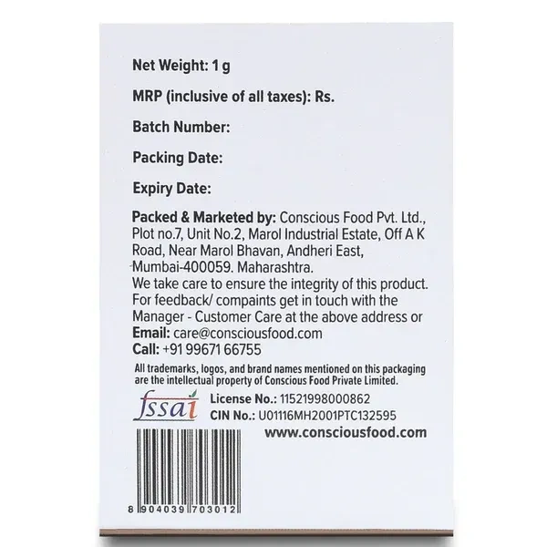 Conscious Food Saffron (1G)