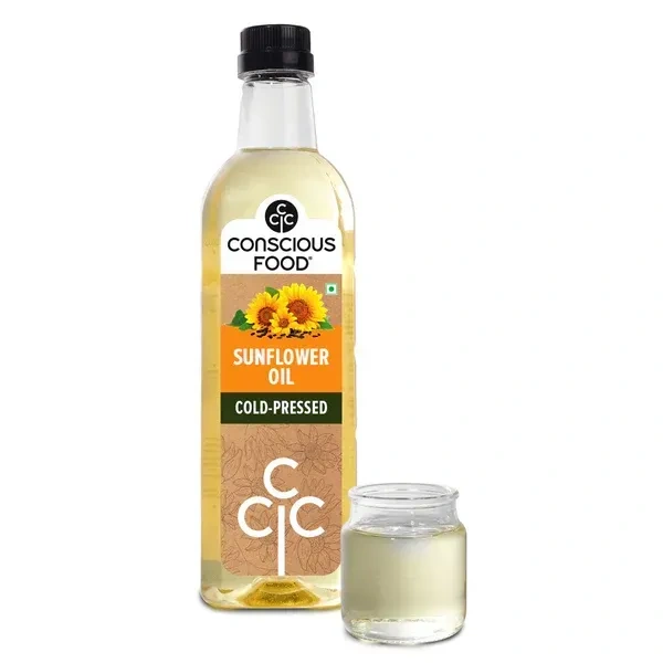 Conscious Food Sunflower Oil Cold Pressed (1Ltr)