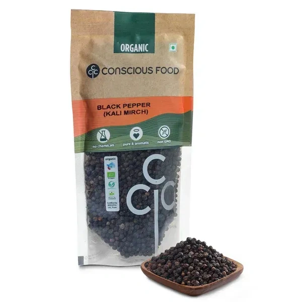 Conscious Food Black Pepper / Kali Mirch (100G)