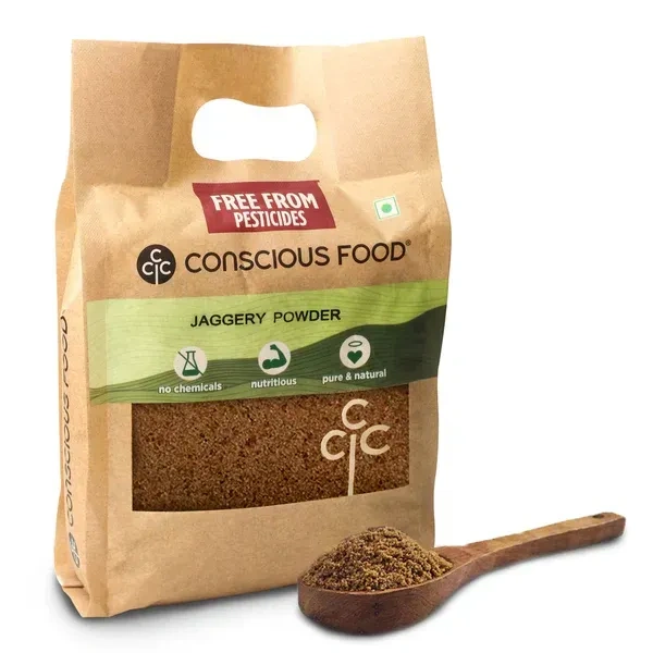 Conscious Food Organic Golden Sugar / Jaggery Powder (1kg)