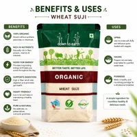 Down To Earth Organic Wheat Suji 500 g