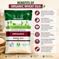 Down To Earth Organic Wheat Suji 500 g