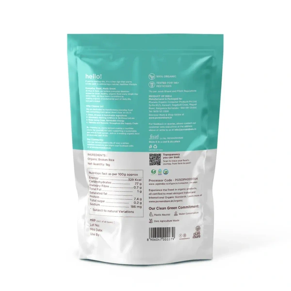 Pure N Sure Organic Broken Rice 1KG