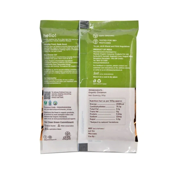 Pure N Sure Organic Cinnamon Powder 50GMS