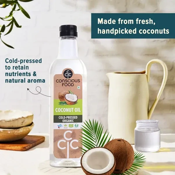 Conscious Food Virgin Coconut Oil Cold Pressed (500Ml)