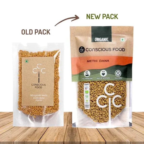 Conscious Food Fenugreek Seeds / Methi Dana (100G)