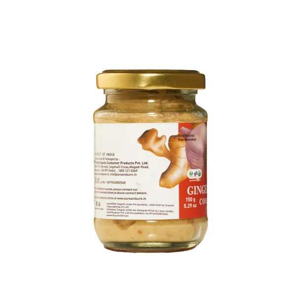 Pure N Sure Organic Ginger Garlic Paste 150GMS