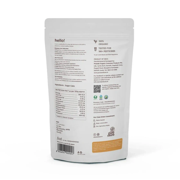 Pure N Sure Organic Jaggery Powder-500GMS