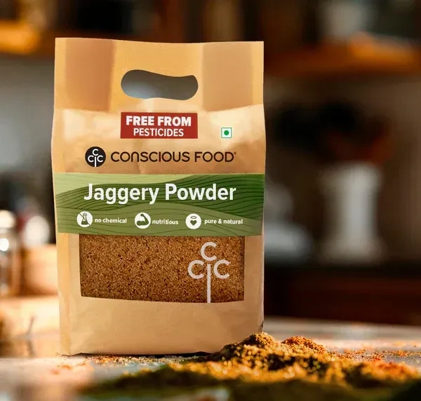 Conscious Food Organic Golden Sugar / Jaggery Powder (1kg)