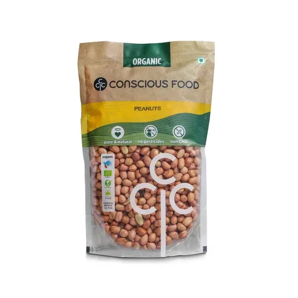 Conscious Food Whole Peanuts (500G)