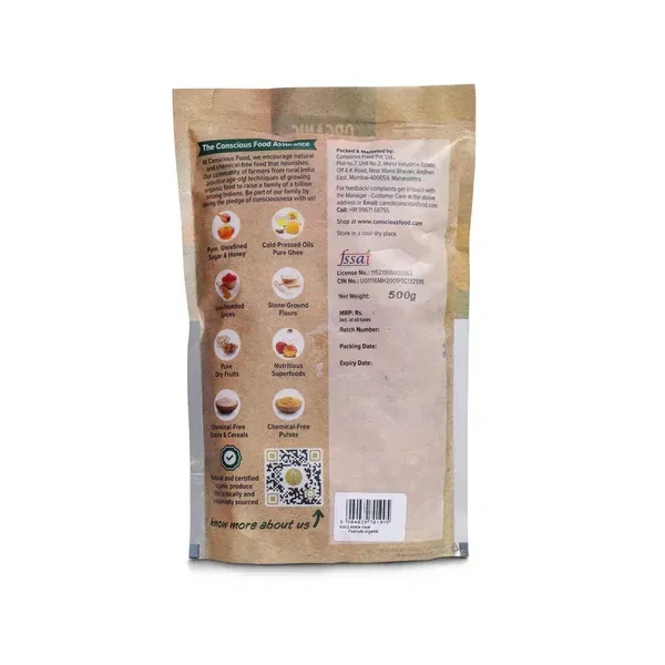 Conscious Food Whole Peanuts (500G)