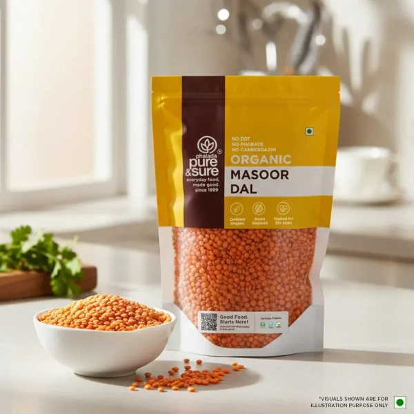 Pure N Sure Organic Masoor Dal 500GMS