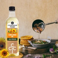 Conscious Food Sunflower Oil Cold Pressed (1Ltr)