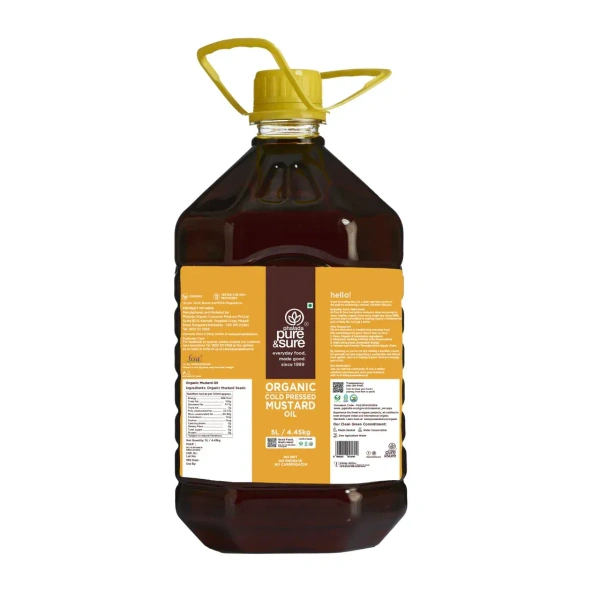 Pure N Sure Organic Mustard Oil 5Ltr