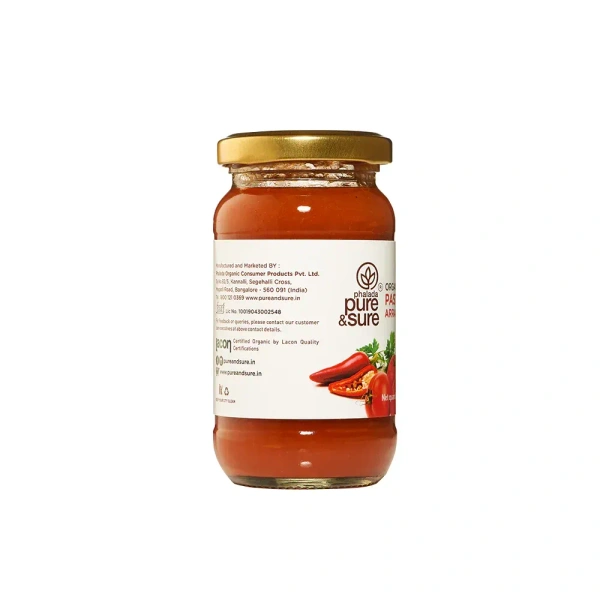 Pure N Sure Organic Tomato Basil Sauce 190GMS