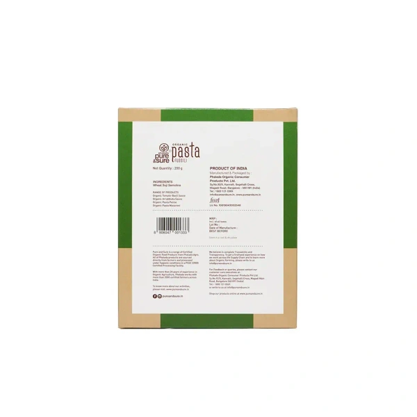 Pure N Sure Organic Pasta Fusilli 200GMS