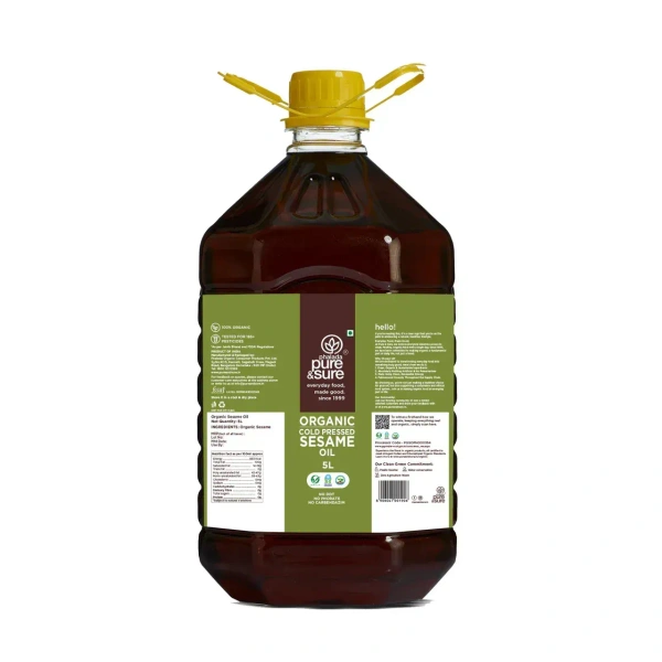 Pure N Sure Organic Sesame Oil 5LTR