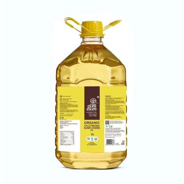 Pure N Sure Organic Sunflower Oil 5Ltr