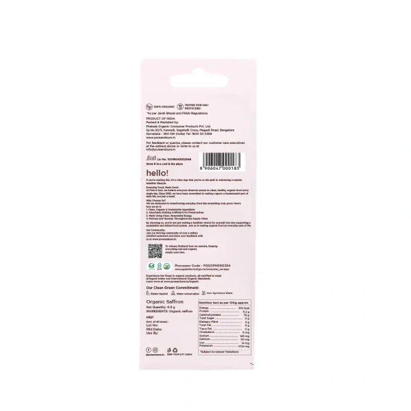 Pure N Sure Organic Saffron 0.5GMS