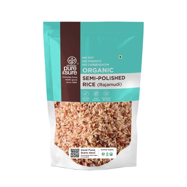 Pure N Sure Organic Semi Polished Rice 1KG