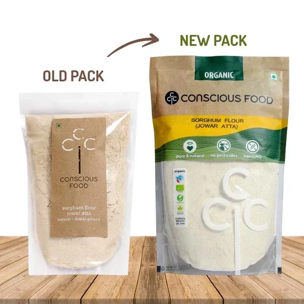 Conscious Food Organic Flour - Sorghum / Jowar Atta (500g)