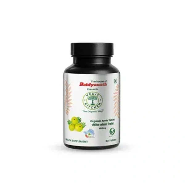 Vedic Kitchen Organic Amla Tablets 600Mg