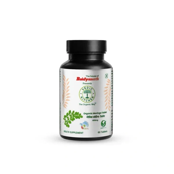 Vedic Kitchen Organic Moringa Tablets 600Mg