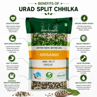 Down To Earth Organic Urad Split Chhilka 500g