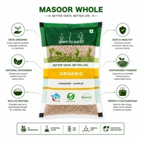 Down To Earth Organic Masoor Whole 1 Kg