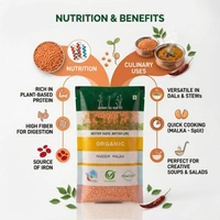 Down To Earth Organic Masoor Malka 500 g