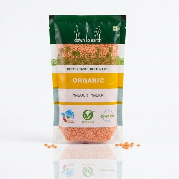 Down To Earth Organic Masoor Malka 500 g