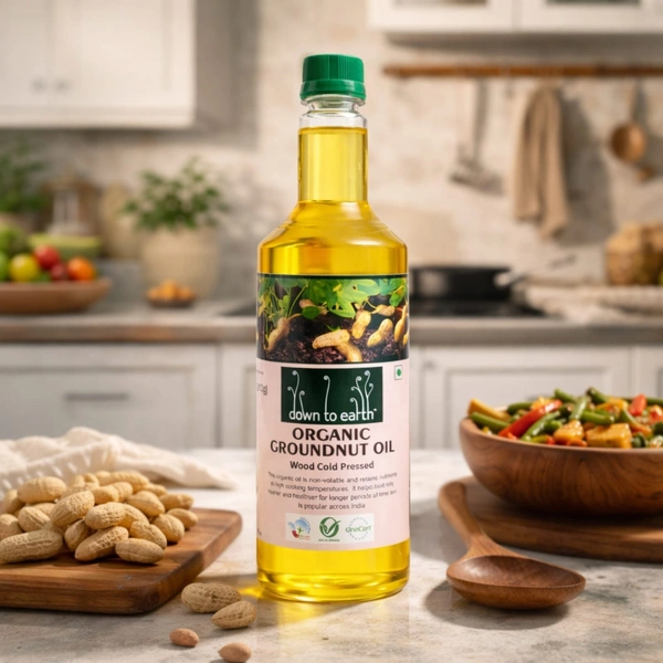 Down To Earth Organic Groundnut Oil 500 Ml
