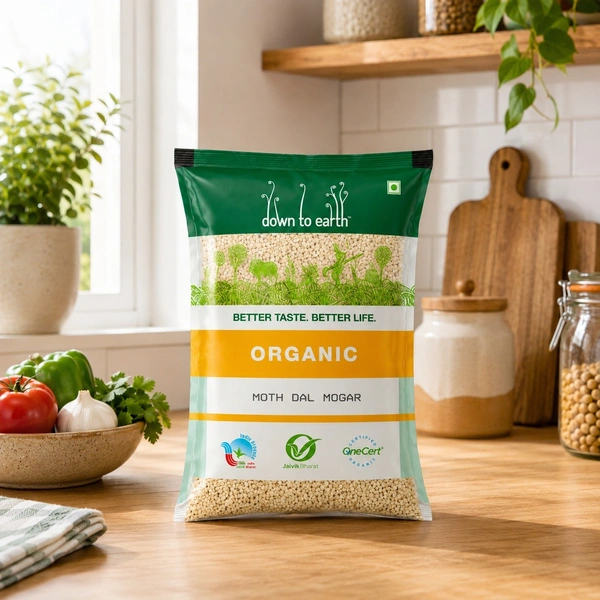 Down To Earth Organic Moth Dal Mogar 500 g