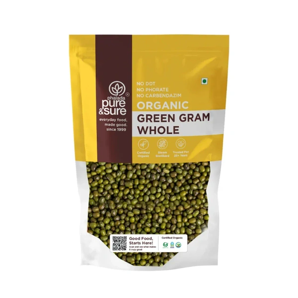 Pure N Sure Organic Green Gram Whole 500GMS