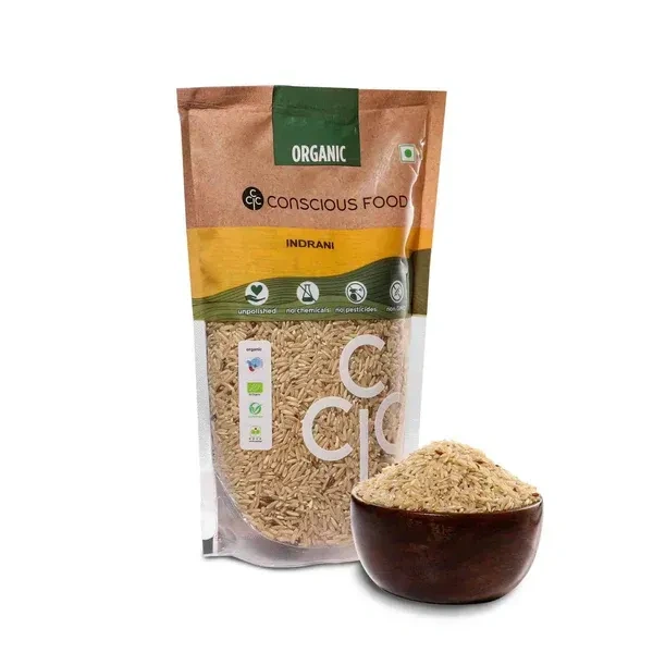 Conscious Food Organic Rice - Brown (Indrani Rice) (500g)