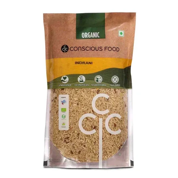 Conscious Food Organic Rice - Brown (Indrani Rice) (500g)