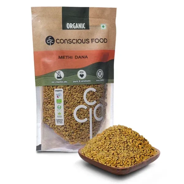 Conscious Food Fenugreek Seeds / Methi Dana (100G)