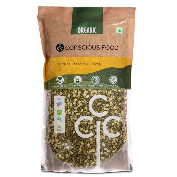 Conscious Food Organic Moong Dal Chilka | 1kg