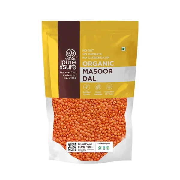 Pure N Sure Organic Masoor Dal 500GMS